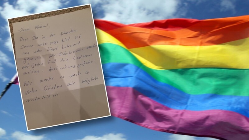 Ein schwuler Gastwirt aus Tirol bekommt von einem anonymen Absender einen homophoben Hassbrief.