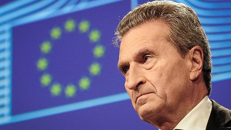 Der von Haushaltskommissar Günther Oettinger vorgelegte Entwurf ist der letzte Haushaltsplan der aktuellen EU-Kommission. (Archivfoto)