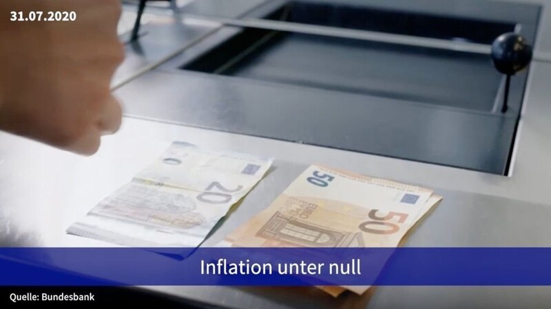 Zum ersten Mal seit knapp vier Jahren ist in Deutschland die Inflationsrate wieder ins Negative gekippt.