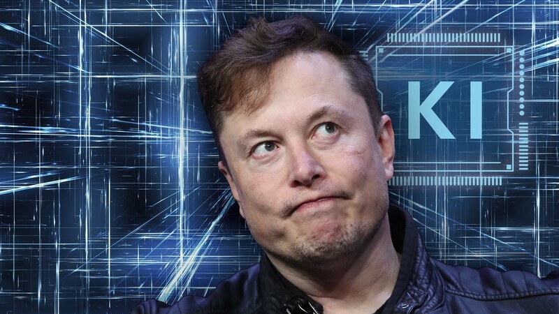 Aktuell nur hintendran: Mit seiner neuen Firma X.AI will Elon Musk nun selbst eine KI entwickeln.