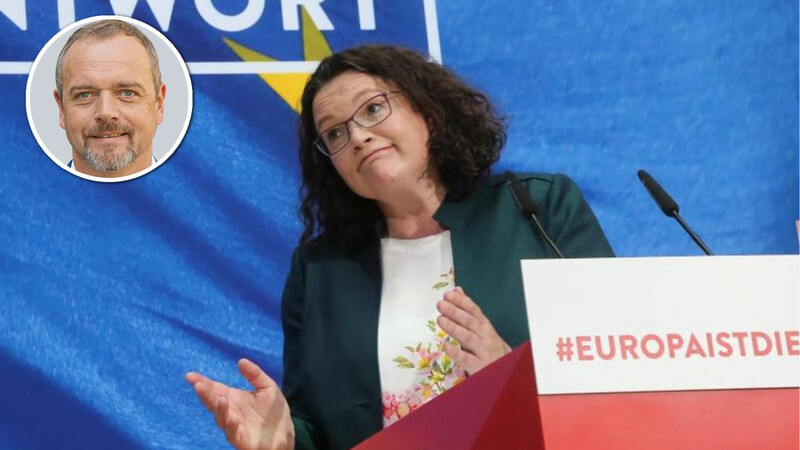 Und wieder eine schlechte Nachricht: SPD-Chefin Andrea Nahles äußert sich zum Debakel bei der Europawahl.