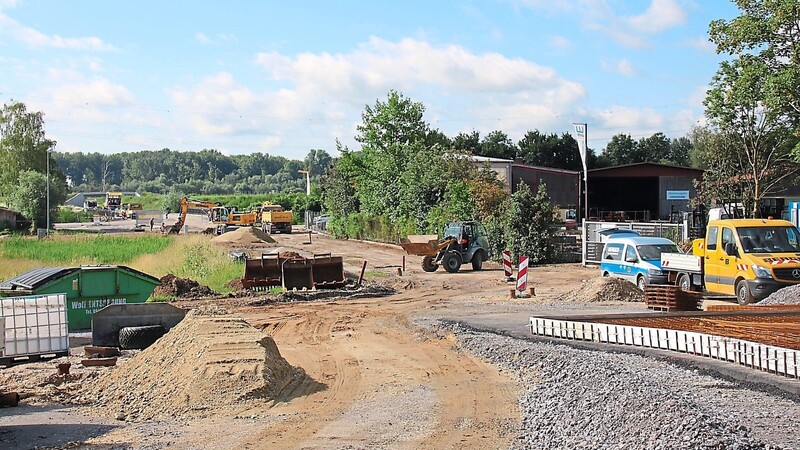 Der zweite Abschnitt der Kreisel-Baustelle ist die Anbindung an die Ostumgehung in Pankofen-Mühle.
