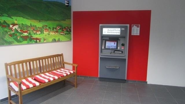 Der Geldautomat in Gleißenberg am bisherigen Standort.