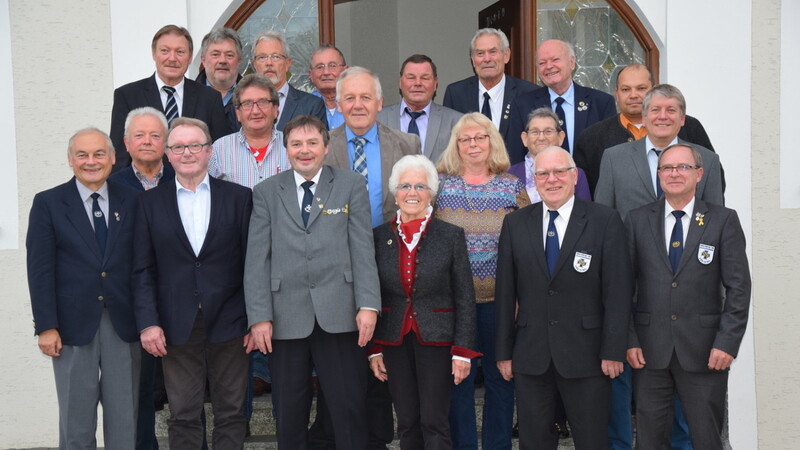 Die Teilnehmer an der Jahrestagung der Kreiskriegerverbände.