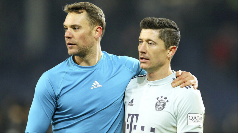 Kollegen beim FC Bayern: Manuel Neuer (li.) und Robert Lewandowski.
