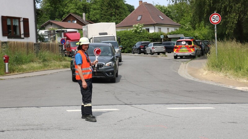 Unfall am Donnerstagmittag auf der Umleitungsstrecke bei Viechtach.