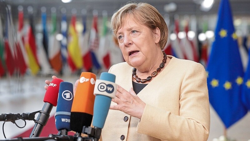 "Rechtsstaatlichkeit ist ein Kern des Bestands der Europäischen Union", sagt Bundeskanzlerin Angela Merkel in Brüssel.