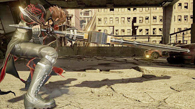Mit riesigen Waffen machen sich die Charaktere in "Code Vein" auf Untotenjagd. Screenshot: Namco Bandai