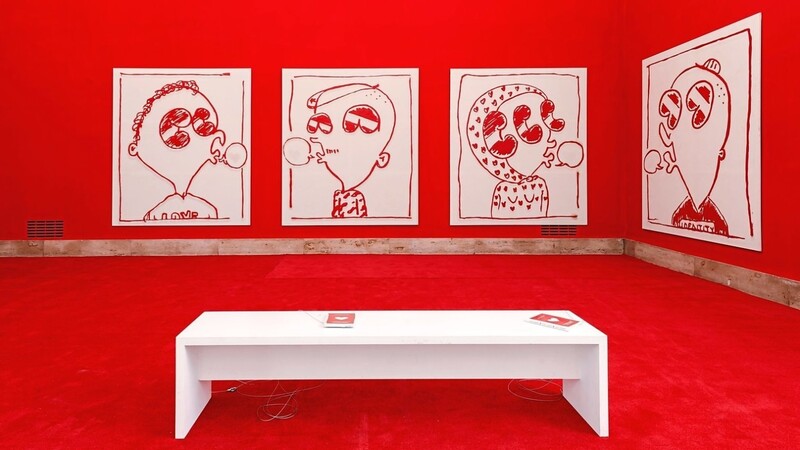 Das Duo Mehmet & Kazim Akal hat die Farben Weiß und Blutrot zum Markenzeichen seiner Kunst gemacht.