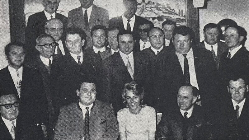 Kein Bürgermeisterkandidat, aber eine hervorragende Liste: Die Kandidaten und eine Kandidatin der CSU Dingolfing für die Stadtratswahl 1972 auf einem Blick.
