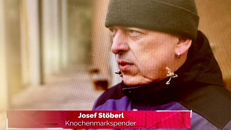 Josef Stöberl bei seinem Interview, das am Mittwoch auf Sat 1 ausgestrahlt wurde.