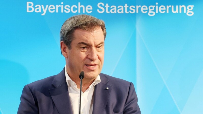 Markus Söder (CSU), Ministerpräsident von Bayern, spricht bei einer Pressekonferenz.