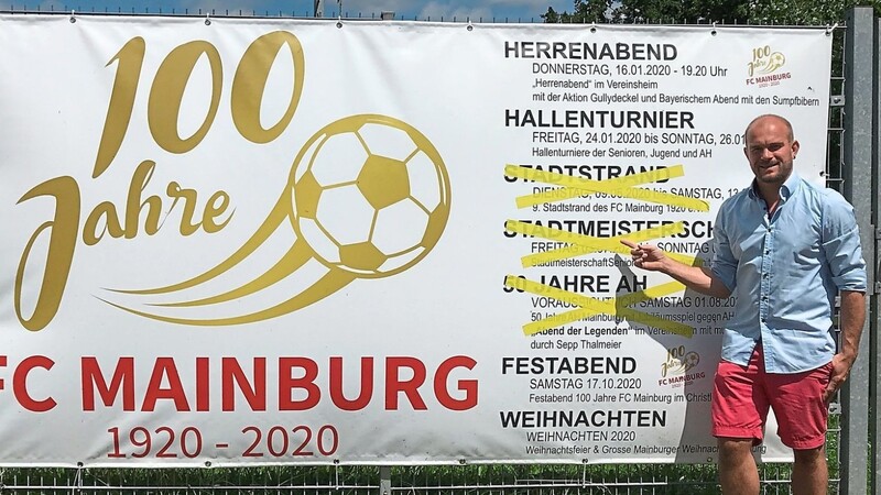 FC-Boss Markus Stanglmair muss ausgerechnet im Jubiläumsjahr des traditionsreichen Fußballvereins schweren Herzens eine Veranstaltung nach der anderen absagen.