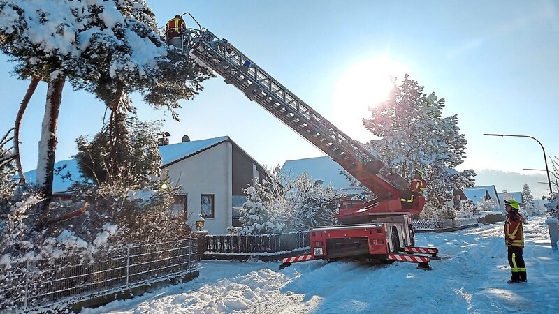 Der Schneesonntag im Februar 2019 beschert der Feuerwehr innerhalb von zwei Stunden viele Einsätze.