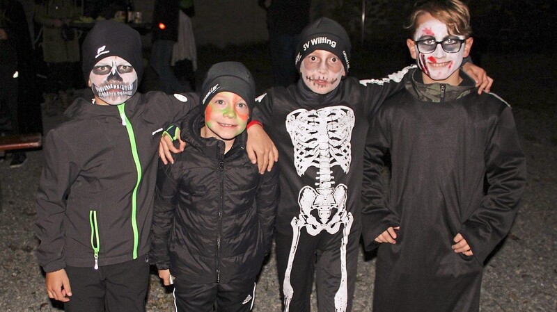 Auch die Kinder verkleideten sich zu Halloween.