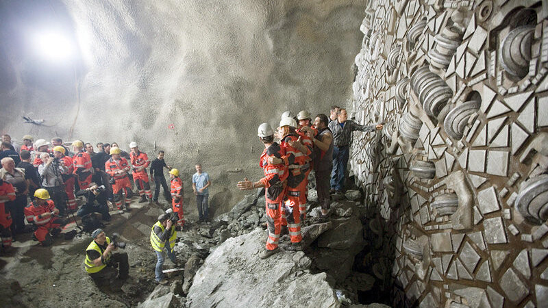 Der Schweizer Gotthard-Basistunnel ist der längste Eisenbahntunnel der Welt und der "Stolz einer ganzen Nation".