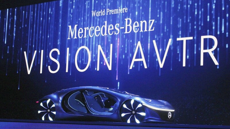 Die Studie Vision AVTR von Mercedes Benz auf der Computer Electronics Show (CES).