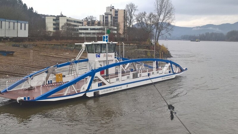 Die Donaufähre kommt am Samstag in Mariaposching an.