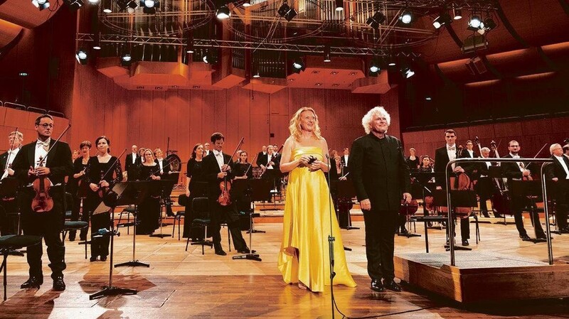 Magdalena Kozena, Simon Rattle und das Symphonieorchester des Bayerischen Rundfunks im Gasteig.