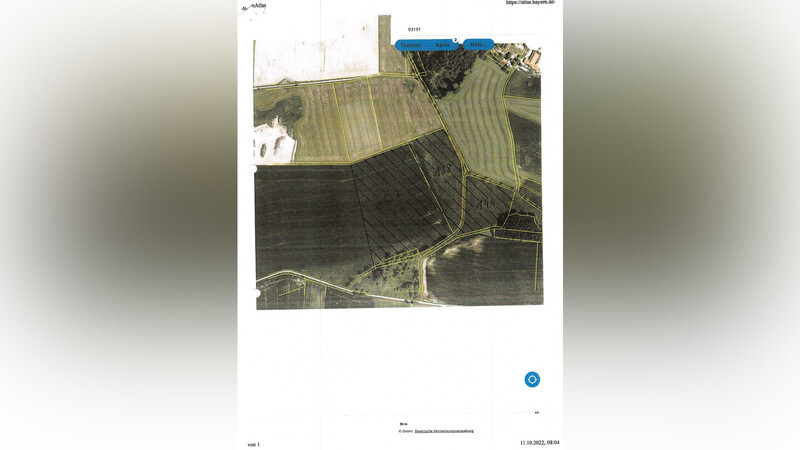 Lageplan für das Sondergebiet Solarpark Ebersroith 2.