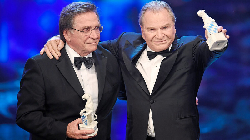 Die Brüder Elmar (l.) und Fritz Wepper wurden mit dem Ehrenpreis des Bayerischen Ministerpräsidenten ausgezeichnet.