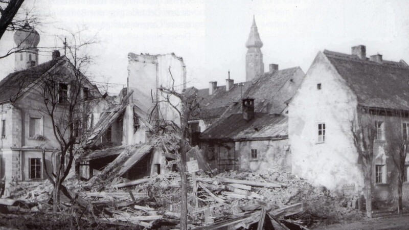 Der heutige Stadtgraben. Erinnerung an Montag, 5. Februar 1945