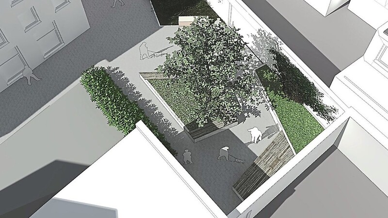 Der Entwurf eines neuen Quartiersplatzes in der Heiglgasse wurde im Bausenat mit Wohlgefallen aufgenommen.