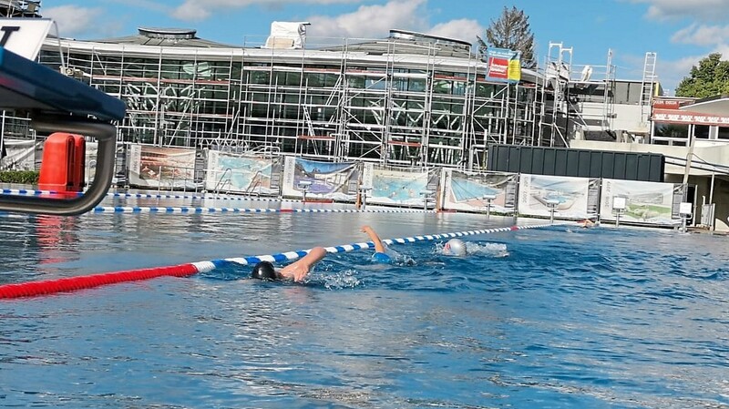 Mit dem Probebetrieb im Freibad startete der Schwimmverein Anfang der Woche das Training im Aquatherm. Vorher trainierten die Schwimmer in den Weihern.