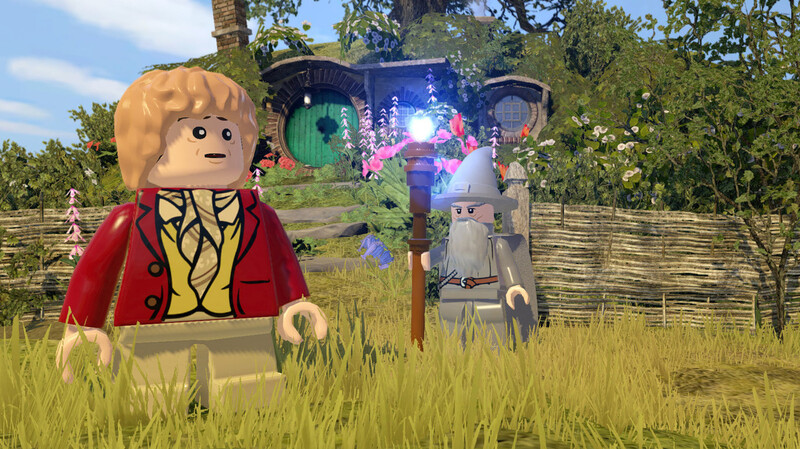 Auf Abenteuer geht Bilbo Beutlin auch im Computerspiel "Lego: The Hobbit". (Screenshot: Warner Interactive)