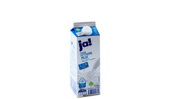 Produktbezeichnung: ja! Frische Fettarme Milch 1,5% Fett; Mindesthaltbarkeitsdatum: 19.07.2017
