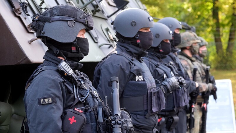 Polizei und Bundeswehr trainierten gemeinsam den Einsatz bei einer Terror-Bedrohung.