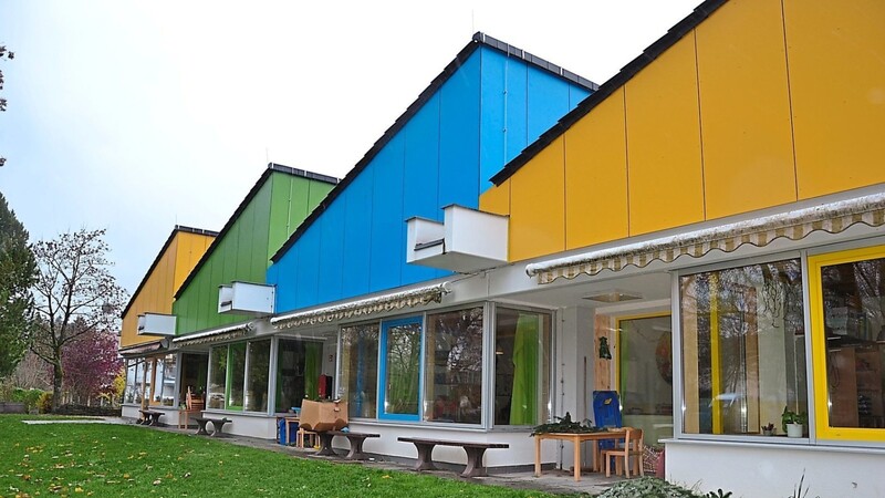 Das im Jahre 1973 erbaute Gebäude des Kindergartens "Sonnenschein" Am Gabis wird saniert.