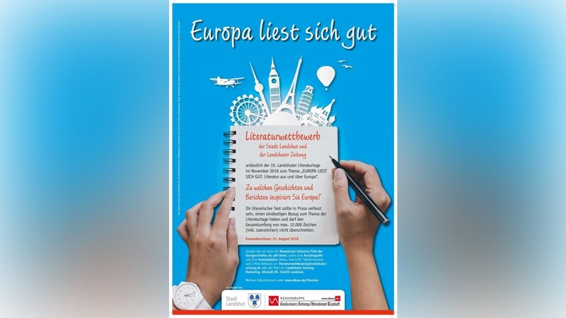 Erneut wird der Wettbewerb mit dem Thema "Europa liest sich gut. Literatur aus und über Europa" in Zusammenarbeit mit der Stadt Landshut stattfinden.