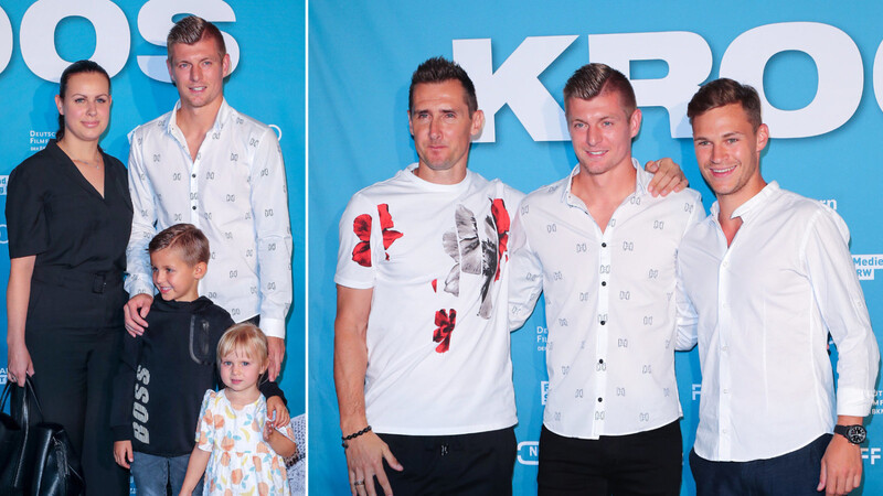 Toni Kroos kam mit Frau und Kindern ins Mathäser - Miroslav Klose und Joshua Kimmich waren auch da.
