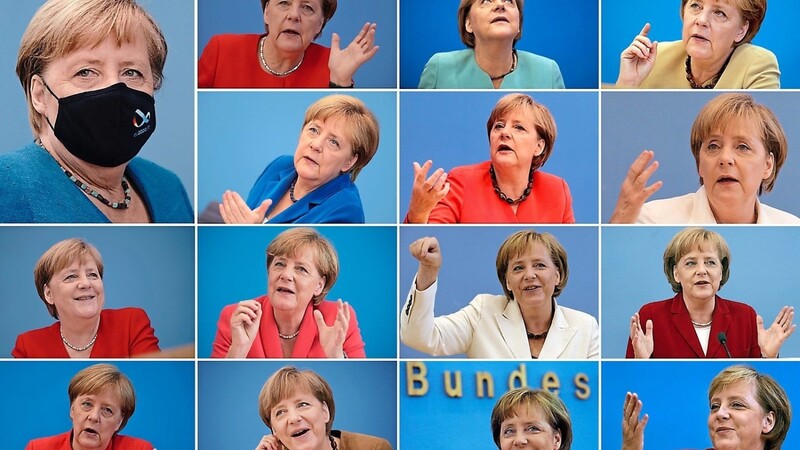 15-mal Angela Merkel: Die Kanzlerin hat mittlerweile viel Routine in Sommer-Pressekonferenzen.