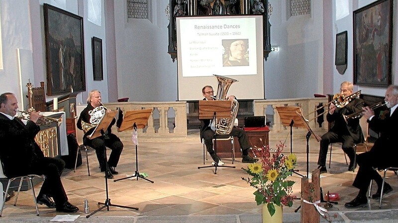 Das Blechbläserensemble Hengersberg begeisterte die Zuhörer bei seinem Konzert in der Hengersberger Frauenbergkirche.