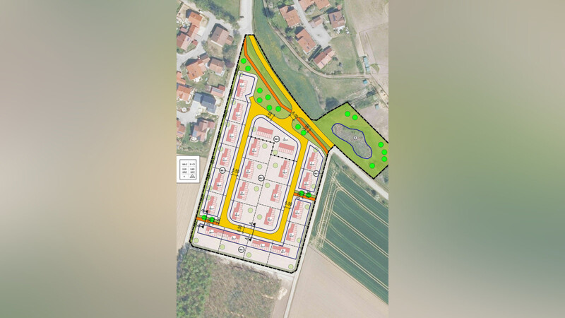 In Weigendorf wird der Ort vom Baugebiet Buchmoos aus in östlicher Richtung weiterentwickelt.