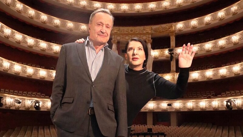 Die Performance-Künstlerin Marina Abramovic mit Nikolaus Bachler, dessen letzte Saison als Intendant der Bayerischen Staatsoper im September beginnt.