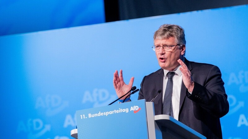 Jörg Meuthen, Bundessprecher, spricht beim Bundesparteitag der AfD.
