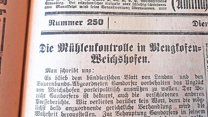 Die eskalierte Mühlenkontrolle in Weichshofen landet sogar auf der Titelseite der Zeitung. Es bleibt unklar, ob ein junger Mann bei der Aktion in Notwehr von einem Polizisten erschossen wurde oder nicht.