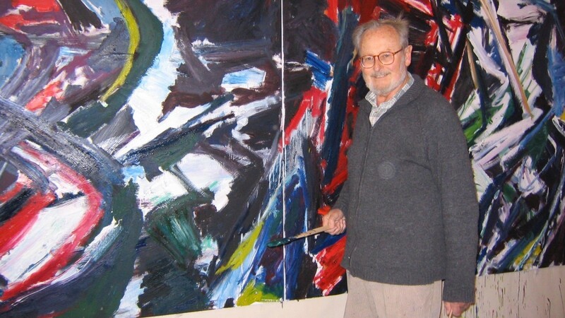 Helmut Sturm in seinem Atelier