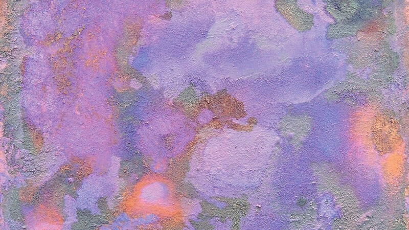 Ein Ausschnitt aus "Andromeda Nebel", mit Pigmenten und Wachs, 80 mal 60 cm groß, von Christian Fischbacher.