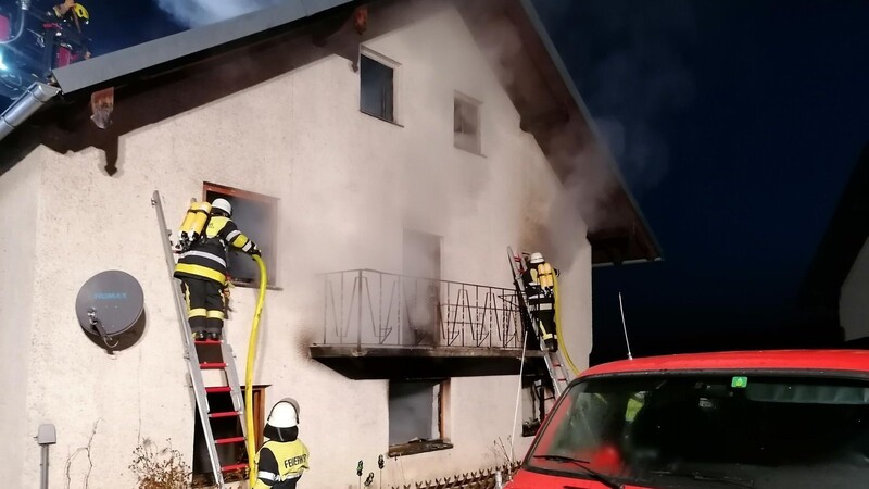 Wohnhausbrand in Ruhmannsfelden.