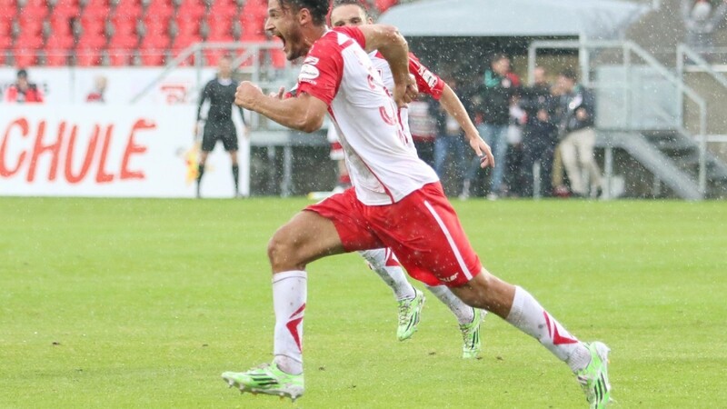 Jubellauf! Haris Hyseni erzielte gegen Fortuna Köln in letzter Minute doch noch den Ausgleich.