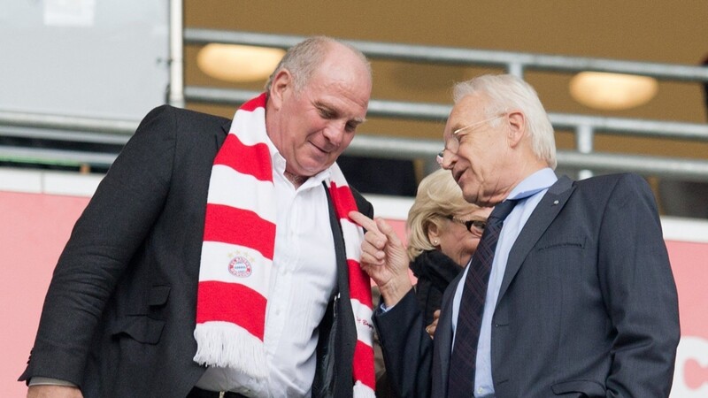 Langjährige Weggefährten beim FC Bayern: Uli Hoeneß (li.) und Edmund Stoiber