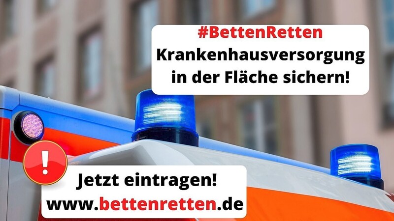 Die Online-Petition #BettenRetten zur Sicherung von Krankenhäusern im ländlichen Raum hat Kelheims Landrat und CSU-Kreischef Martin Neumeyer gestartet.