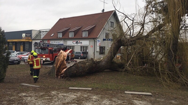 Sturmtief Bennet hat unter anderem in Landshut zugeschlagen.