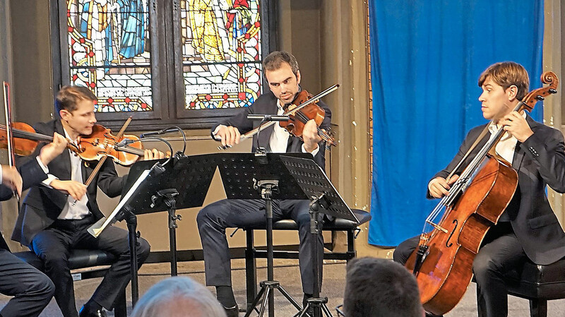 Das Streichquartett "Quatuor Modigliani" sorgte beim Festakt für die musikalische Einstimmung.