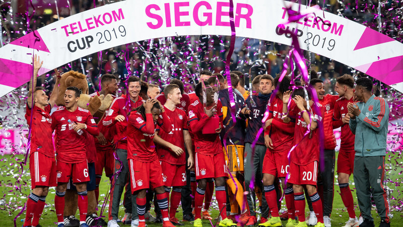 Erfolgreiche Titelverteidigung: Der FC Bayern München gewinnt den Telekom Cup 2019.
