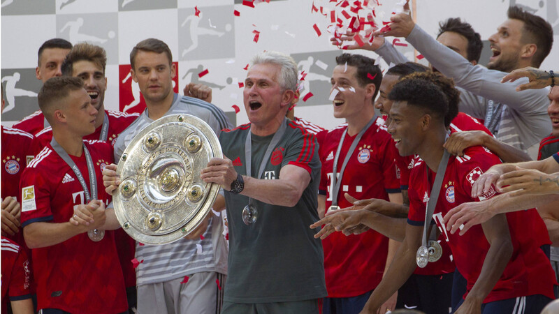 Jupp Heynckes bei seiner letzten Meisterschaft mit den Bayern.